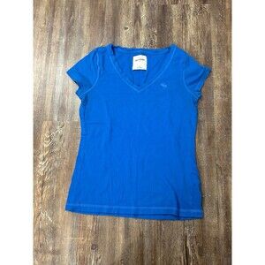 Abercrombie Kids Blue V-Neck Basic Classic T-Shirt Size XL Preppy Cute Y2K